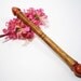 Double Ended Hair Stick Turned Wooden - Tulipwood and Brazilian Cherry - No 57