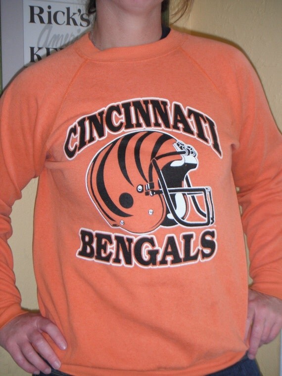 Cincinnati Bengals vintage orange sweatshirt mens M ladies L
