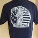 Karate vintage tee - navy blue - size medium or large