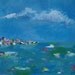 Oil painting abstract beach landscape original art Ocean Delight 16x20 inch by Judith Rhue