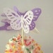 12 Large Two-toned Monarch Butterfly Party Picks Food Pick Cupcake topper