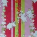 Moomin fabric / scrap summer, pink, red bright colours