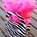 Zebra Print Purse Favor Boxes - Set of 10