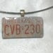 Texas License Plate Choker Necklace