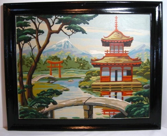 Japanese Pagoda Picture ...Paint by Number