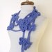 Cornflowerblue Bloom Scarf-Ready For Shipping