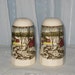 Johnson Brothers Salt and Pepper Shakers The Friendly Village Pattern Made in England Ironstone Transferware