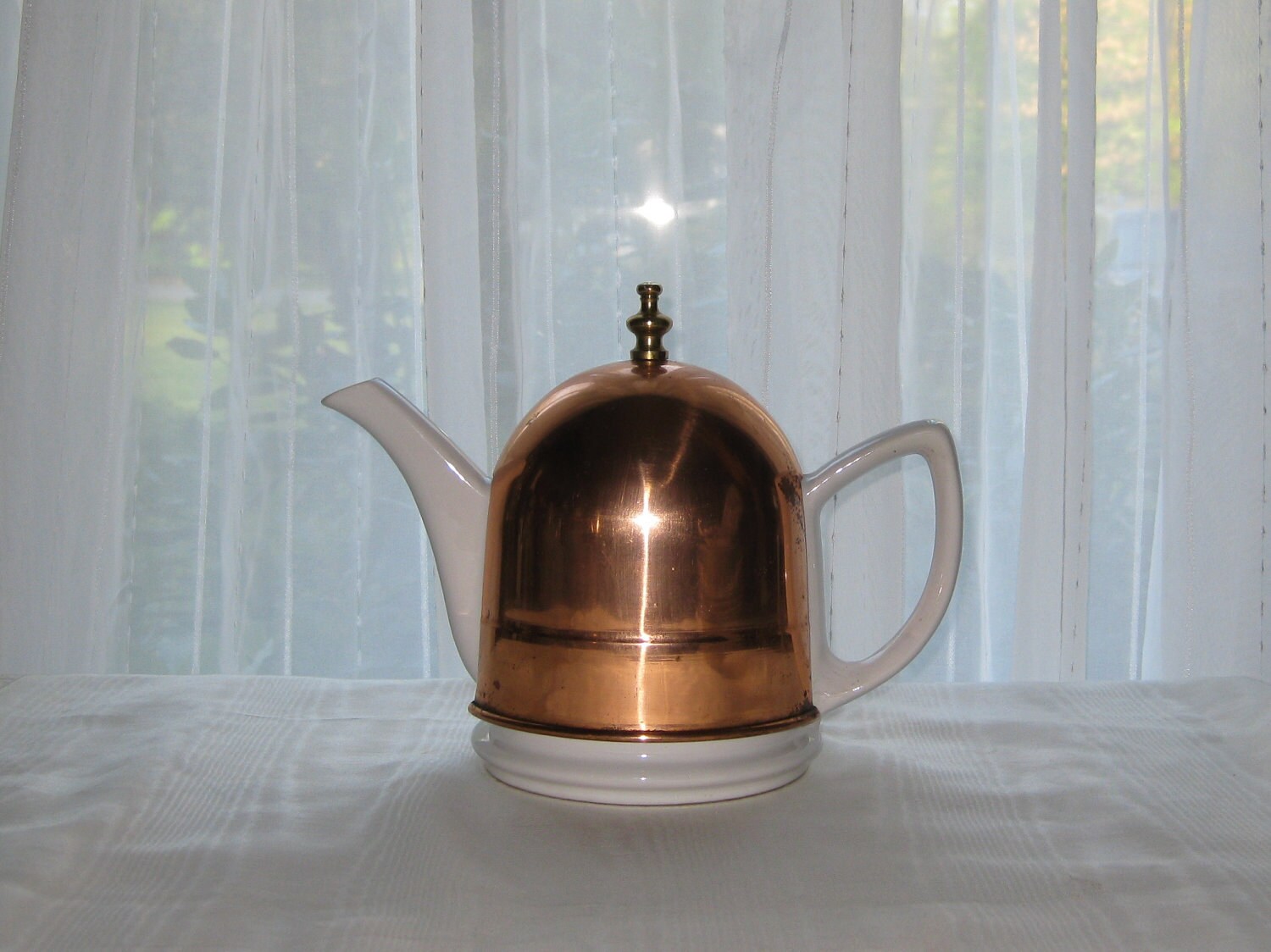 Vintage Teapot Copper Cozy