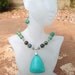 Turquoise and Aqua Terra Jasper Necklace Set