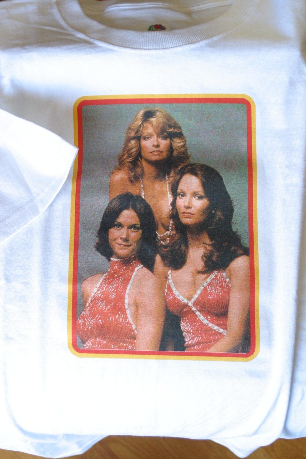 Charlie's Angels White Short Sleeve Tee Shirt
