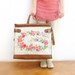 RESERVED Romantic Getaway Weekender - Leather, Embroidery and Canvas