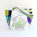 Parakeet Love - Vintage Bird Embroidery and Patchwork (last one)