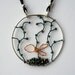 SALE 25% OFF Goldfish Bowl wire-wrapped pendant necklace