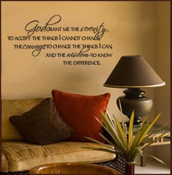 Serenity Prayer Wall Art serenity prayer vinyl wall decal large Serenity Prayer Wall Art serenity prayer vinyl wall decal large