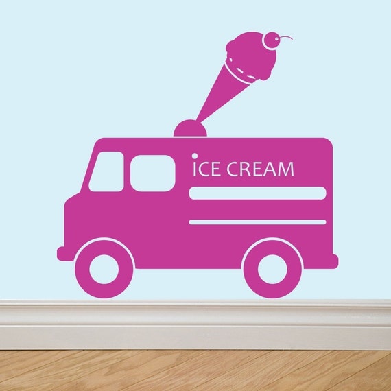 ICE CREAM TRUCK Vinyl Wall Decal Sticker Original Graphics by