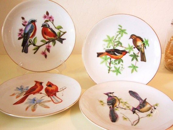 Vintage Decorative Bird Plate Collection Chadwick Miller