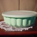 Tupperware Jello Mold Mint Green Vintage