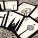 NYC Table Number Wedding Decor New York State Landmarks Table Card Manhattan Cream Black Special Event