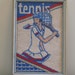vintage framed TENNIS needlepoint