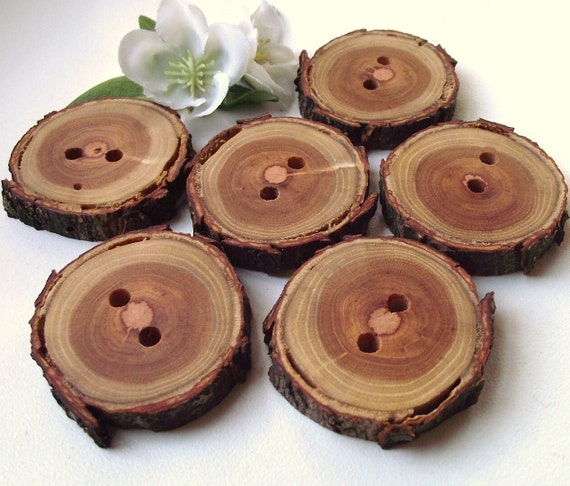 Rustic Wooden Buttons 6