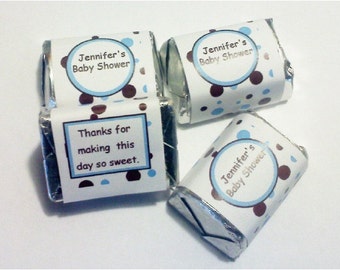 Blue and Brown Dot Wrappers