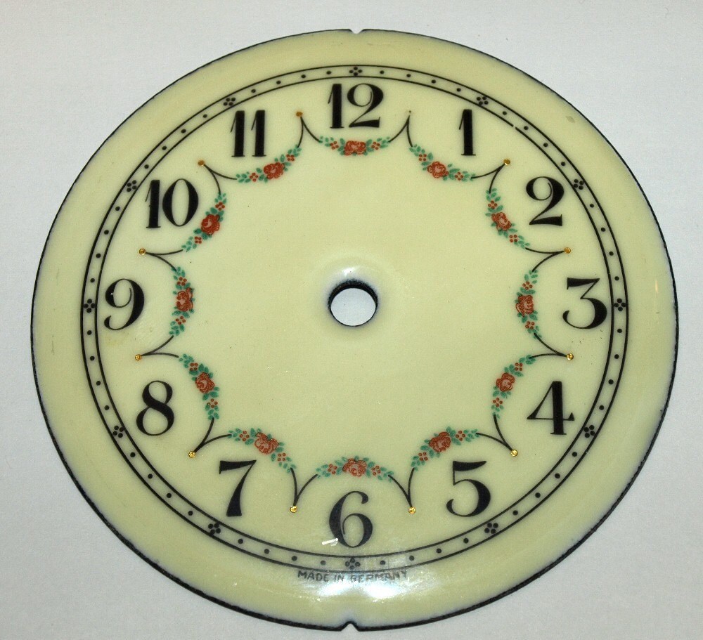Vintage porcelain Clock dial 4 inch diameter for your artistic