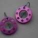 Earrings - Purple, Blue, Titanium, Aluminium, Large (GBP16.00 Euro18.00)