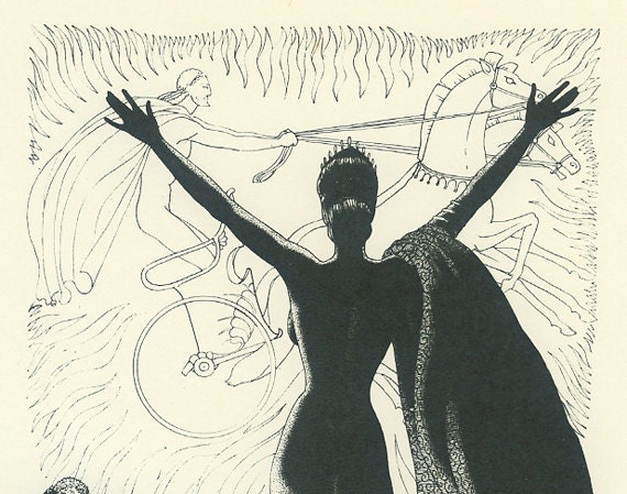 Venus and Adonis Vintage Print Shakespeare Poetry