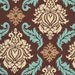 Joel Dewberry Aviary 2 Damask in Bark for Free Spirit Fabrics - Fat Quarter