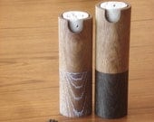 Peppermill and salt grinder white oak pepper mill