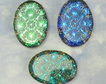 Iridescent blue green stone – Etsy