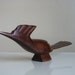 Mid Century Wooden Bird. Vintage Home Decor.