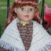 American Girl Doll Dress an Popcorn Shawl