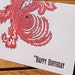 CLEARANCE: Happy Birthday Bandana Paisley Letterpress card