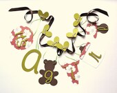 Baby shower banners decorations it's a girl olive green and red by ParkersPrints on Etsy Il_170x135