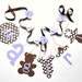 Lavender and brown baby shower decorations polka dot it's a girl banner by ParkersPrints on Etsy