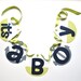 Nautical baby shower banners decorations navy blue and green sailboat and anchor banner by ParkersPrints on Etsy