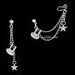 Bunny Star Dangle Cuff Earring
