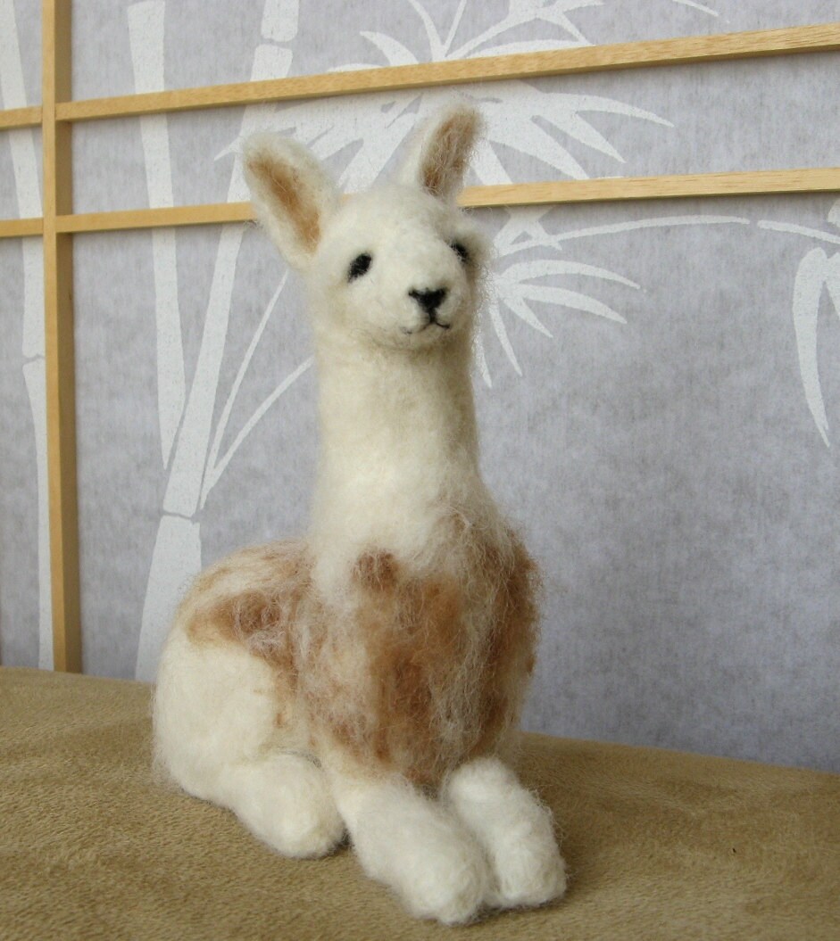 Needle Felted Willow The Llama