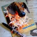 Happy New Years Wiener Dog Dachshund Postcard