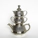 Stackable Silver plate Teapot Set