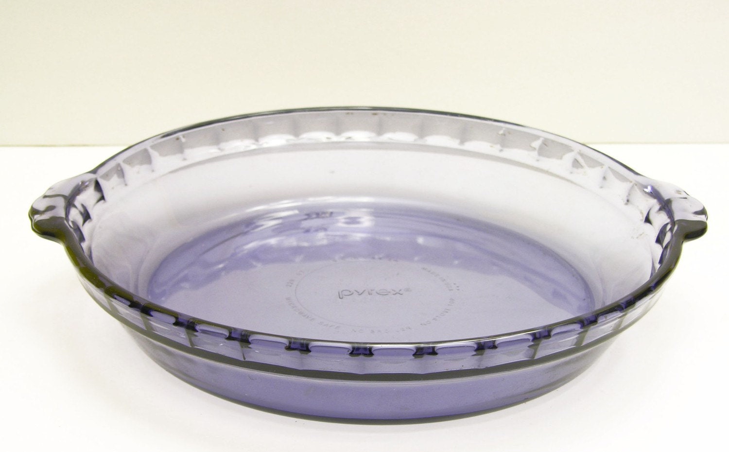 Vintage Purple Pyrex Clear Pie Dish by hootandeye on Etsy