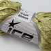 ice yarns usa ribbon yarn crepe textured light green soft 1 skein 50gr. 1.76 oz knitting crochet bulky chunky
