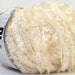 shimmering metallic lurex white light cream eyelash type yarn 1 skein polyester ice yarns crystal beautiful knitting fashion