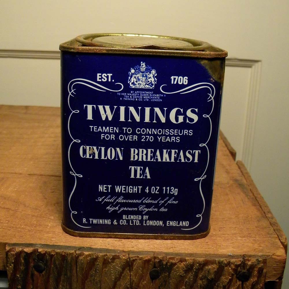 Vintage Twinings Tea Tin 1960s1970s