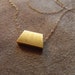 SALE Brushed Vermeil Trapezoid and Gold Fill Necklace geometric jewelry SALE 14kt
