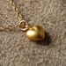 Brushed Vermeil Heart with Gold Fill Necklace Black Friday Cyber Monday Holiday Sale