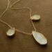 Crystal Quartz and Pale Chalcedony Drusy Vermeil Teardrop Trio and 14kt Gold Filled Necklace Druzy