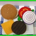 Wool Felt Play Food - Cheeseburger