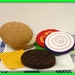 Wool Felt Play Food - Cheeseburger
